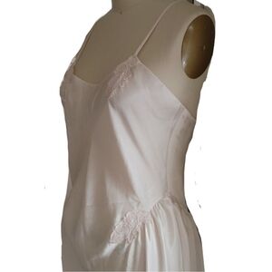 Amaretta Powder Pink Satin Ballerina Style Nightgown S/M